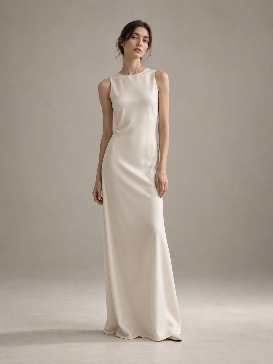 Ivory Column Dress